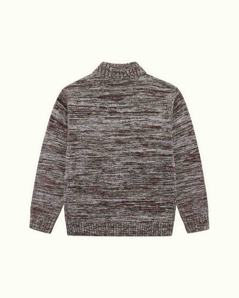 Walker Golf Flecked Quarter Zip - Espresso - $139.95 · view 3 of 4