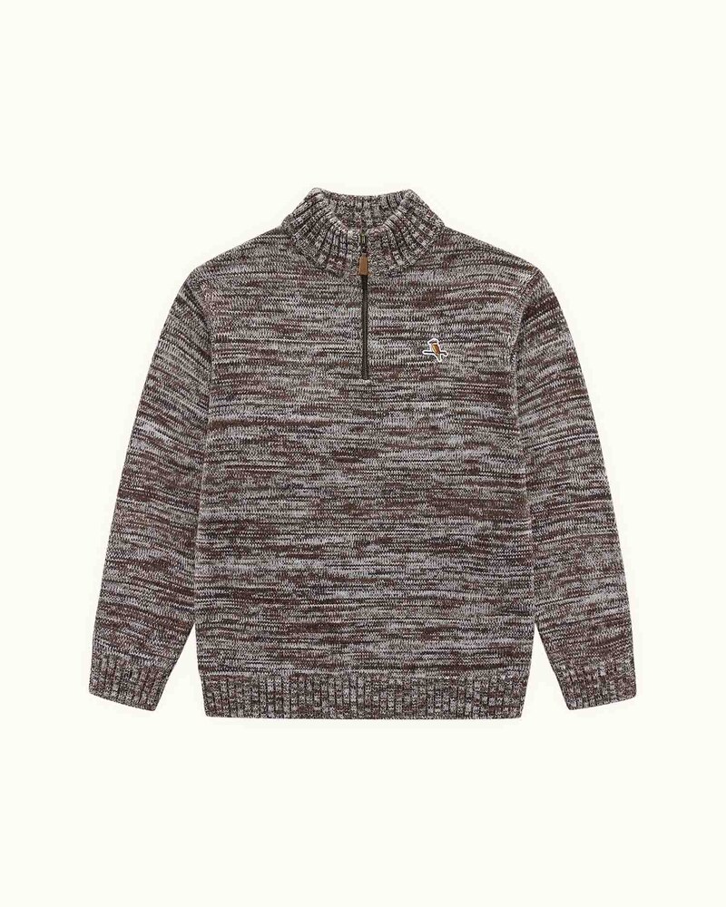 Walker Golf Flecked Quarter Zip - Espresso - $139.95 · view 1 of 4