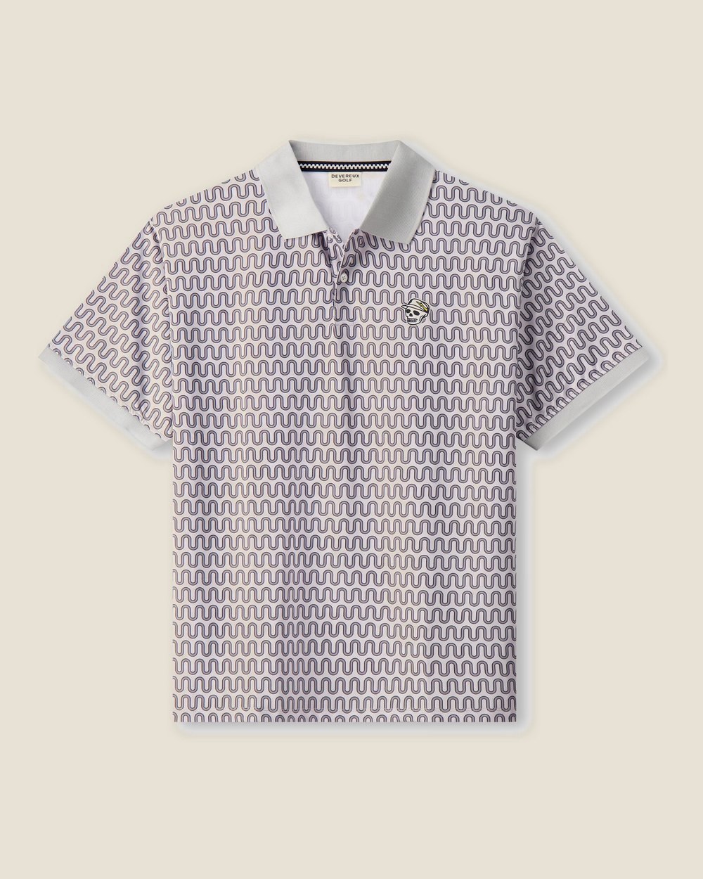 Devereux Golf Disco Rodeo Polo, Bone · view 2 of 5