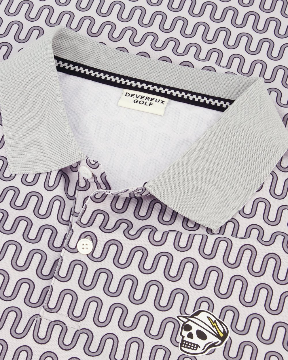 Devereux Golf Disco Rodeo Polo, Bone · view 5 of 5