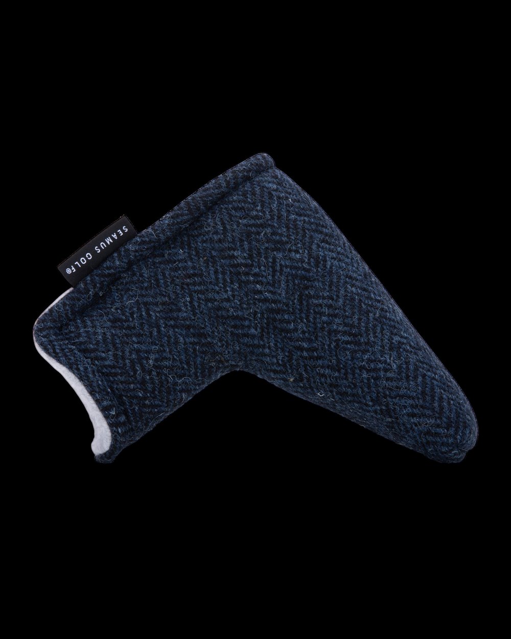 Seamus Golf Navy Harris Tweed Blade Putter Cover · view 2 of 3