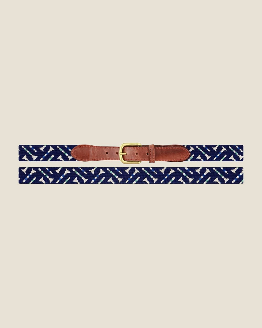 Smathers & Branson Golf Tee Pattern Needlepoint Belt · view 2 of 3