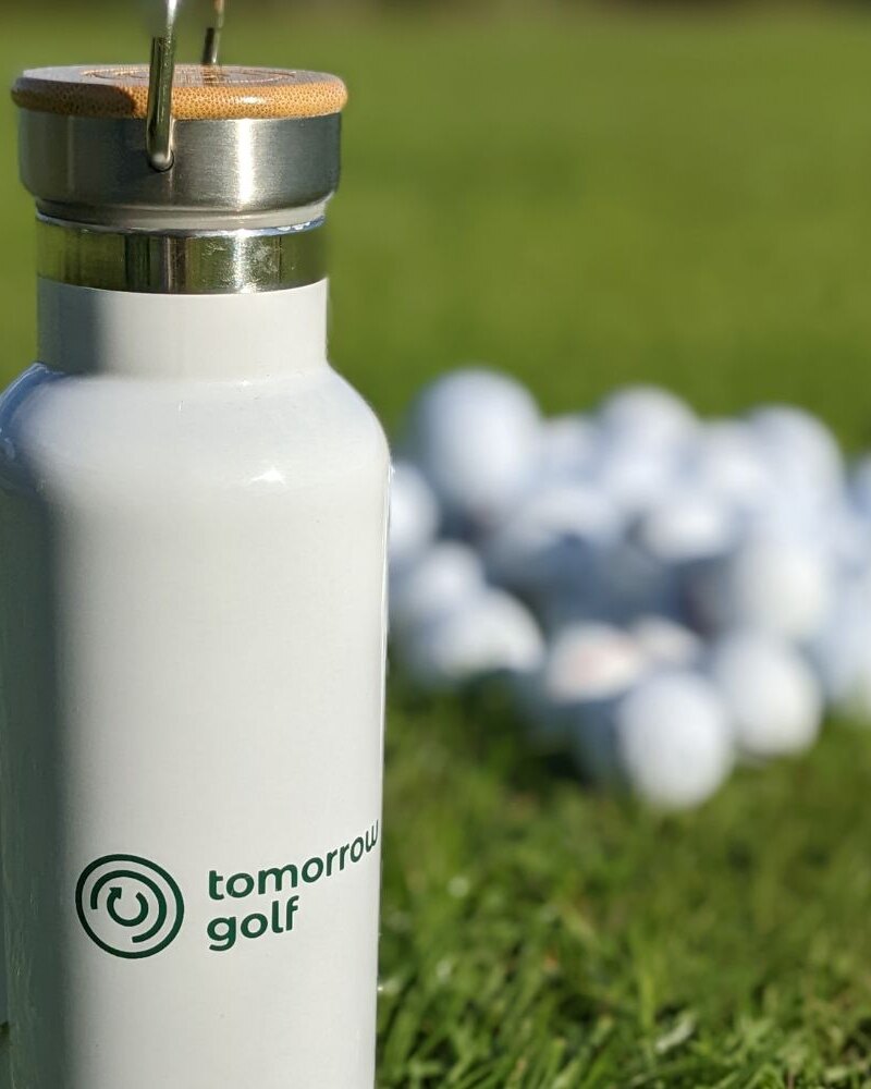 Tomorrow Golf — Reusable Bottle 500ml stainless steel with bamboo lid · view 2 of 3