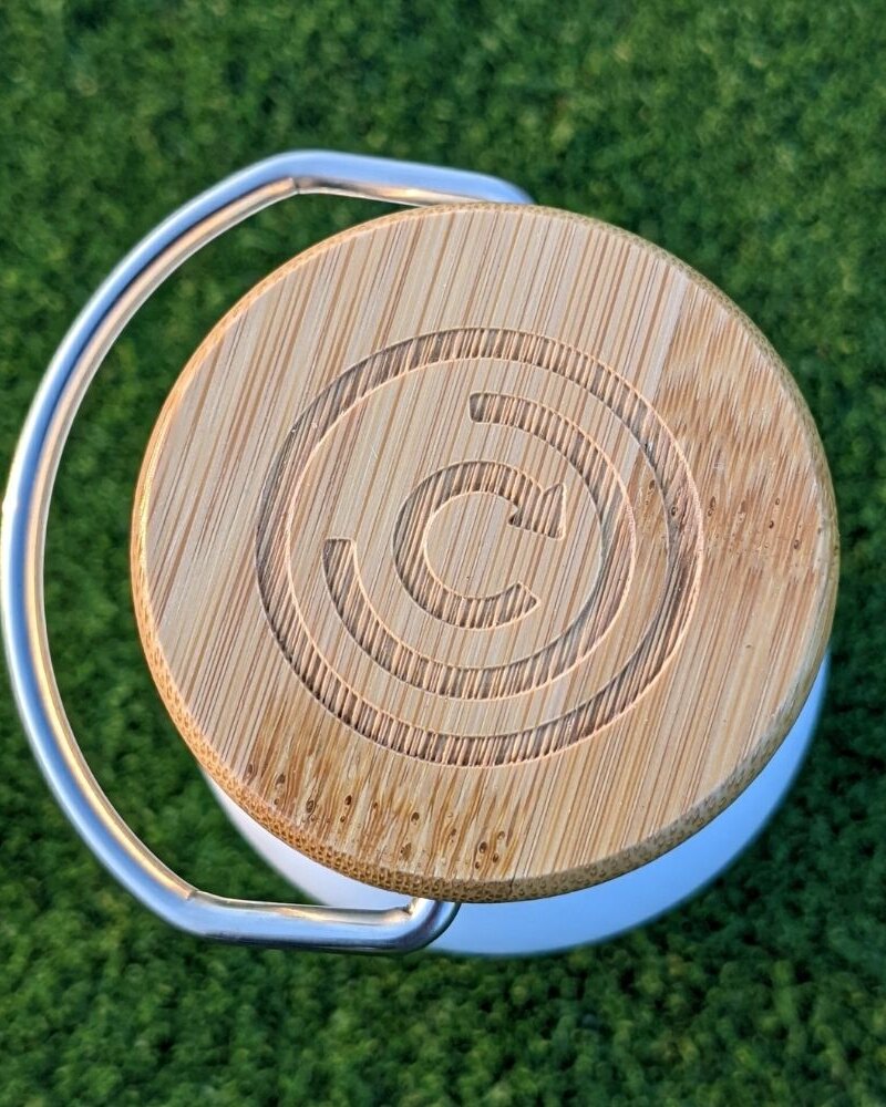Tomorrow Golf — Reusable Bottle 500ml stainless steel with bamboo lid · view 3 of 3
