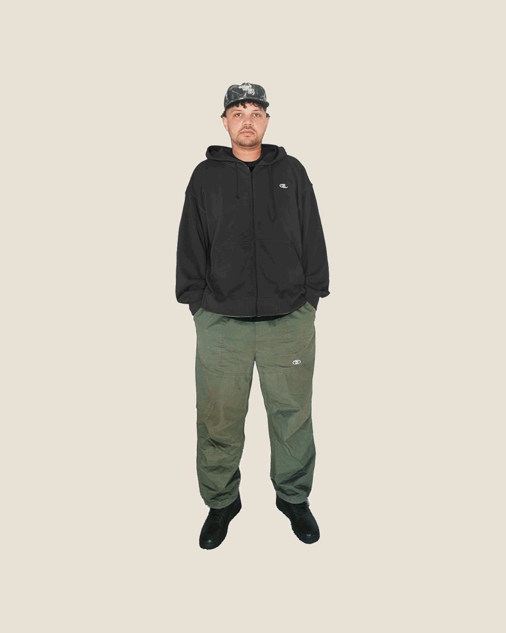 water when dry Canopy Zip Hoodie · view 3 of 7