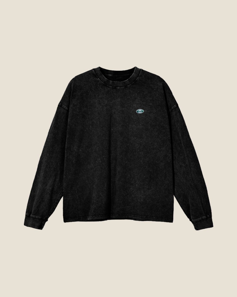 water when dry Icon Long Sleeve Tee, Black &middot; view 1 of 2