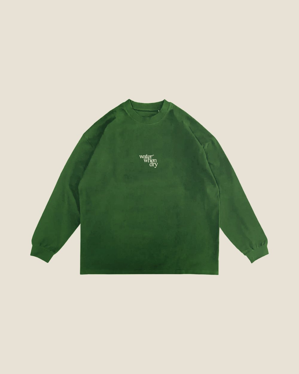 water when dry Logo Long Sleeve Tee, Juniper · view 1 of 2