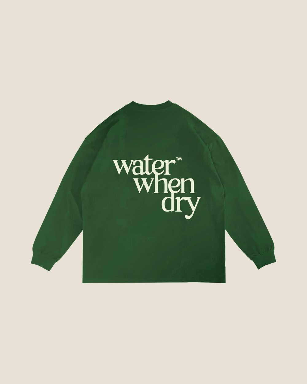 water when dry Logo Long Sleeve Tee, Juniper · view 2 of 2