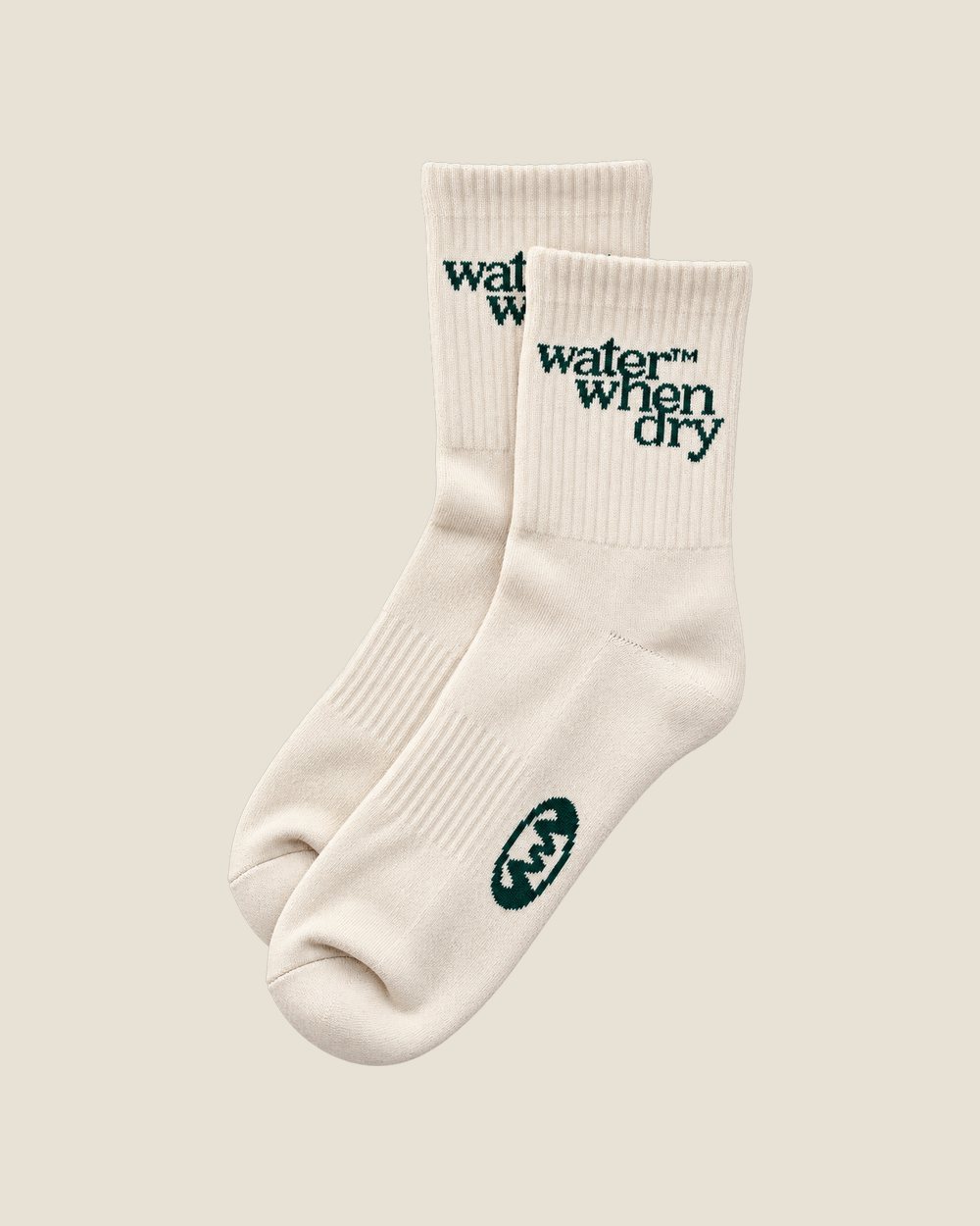 water when dry Cream Quarter Socks · view 1 of 1
