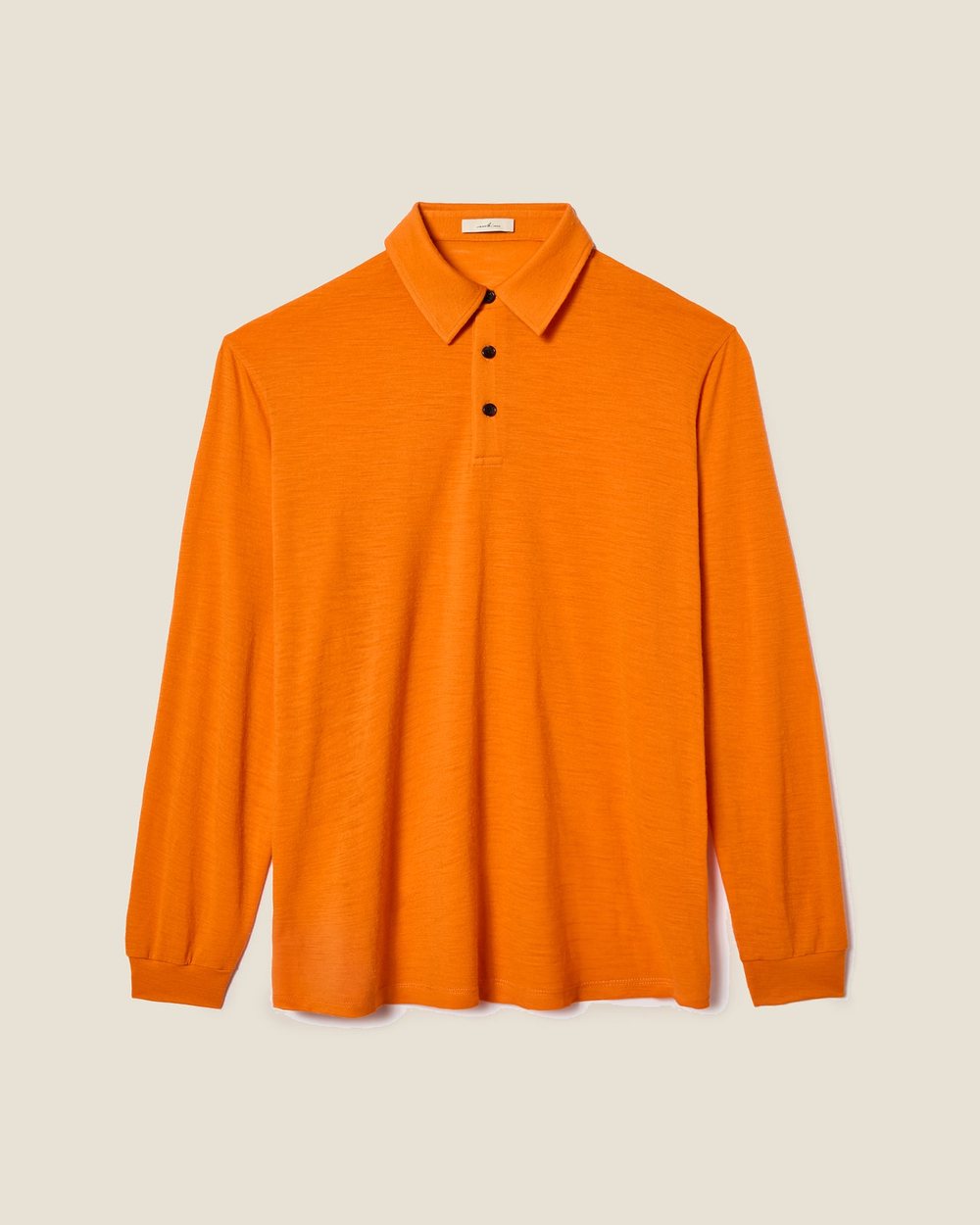Whim Golf Orange Merino Long Sleeve Golf Shirt, Light-weight · view 1 of 3