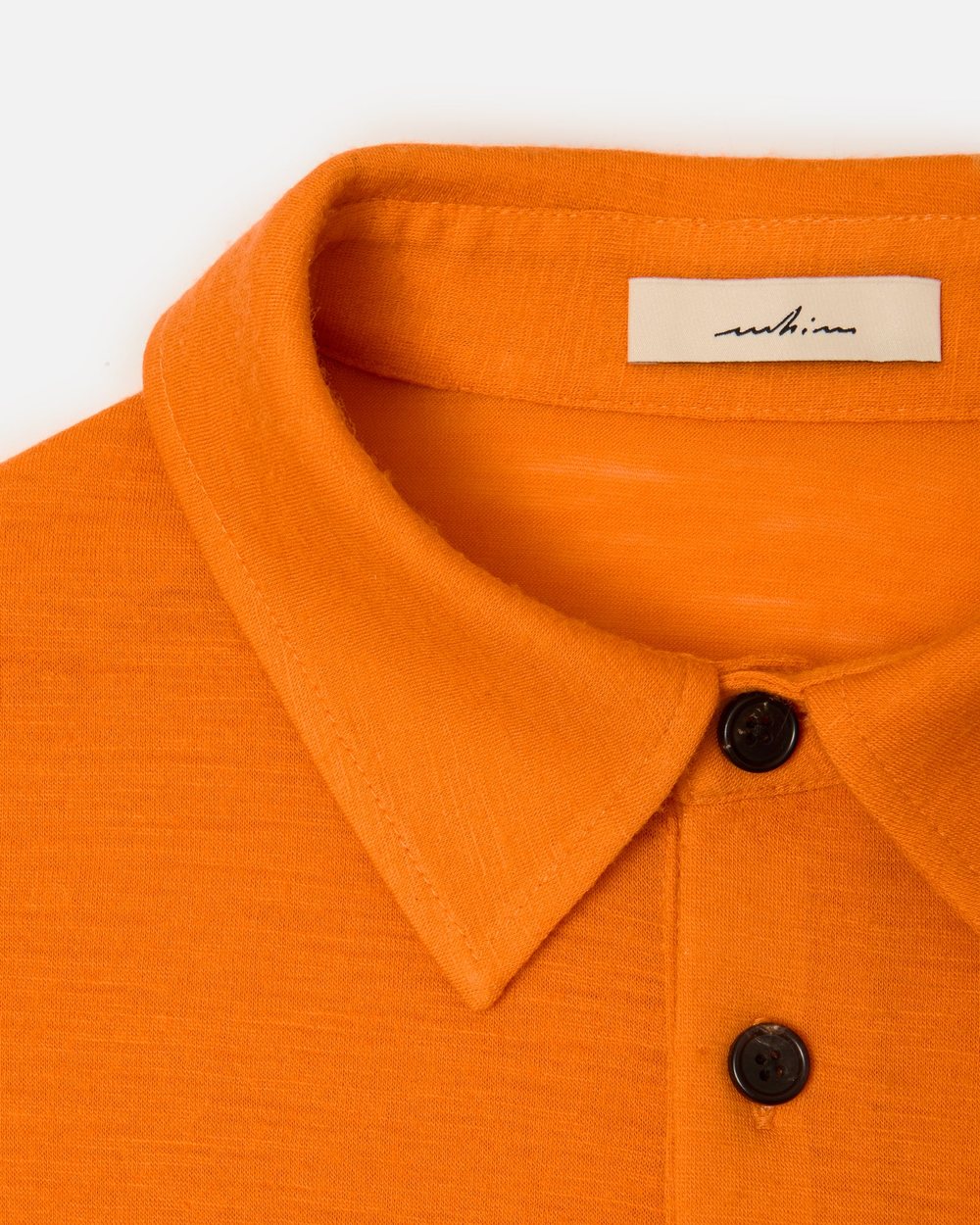 Whim Golf Orange Merino Long Sleeve Golf Shirt, Light-weight · view 2 of 3