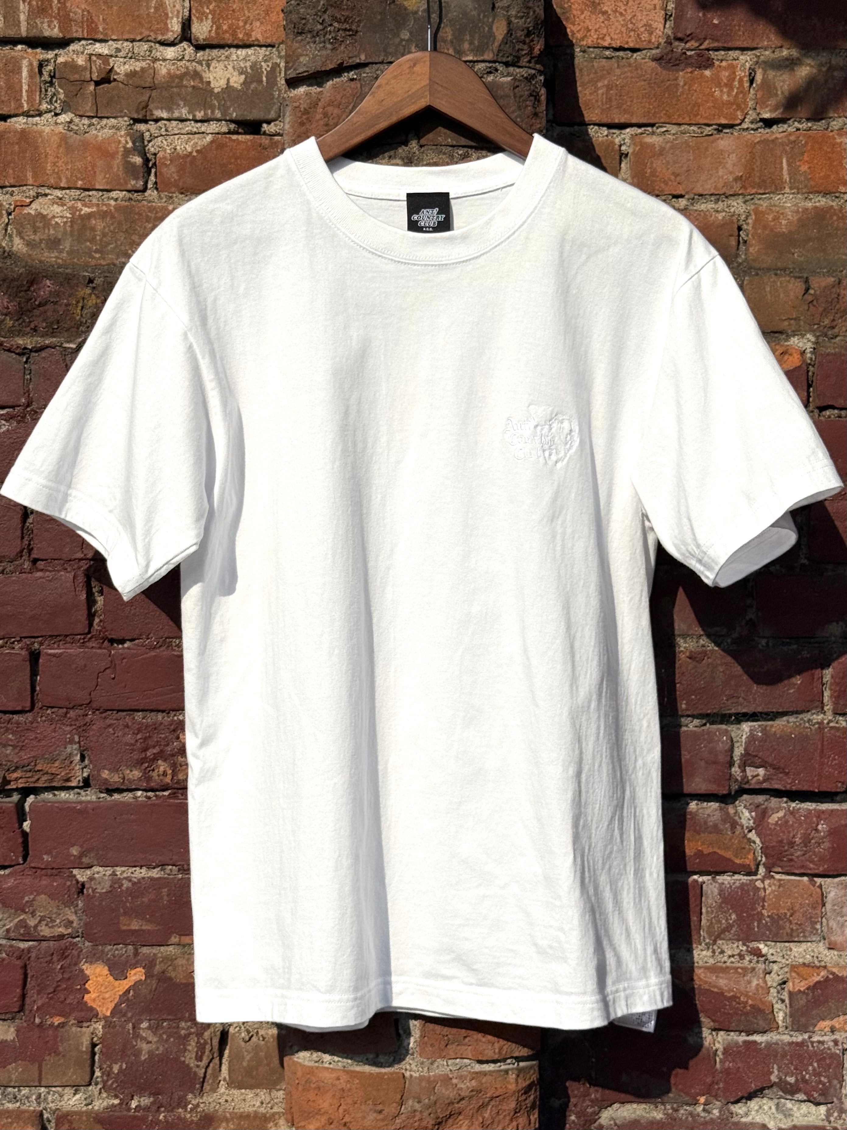 ANTi Country Club Tokyo embroidered A t-shirt in white · view 1 of 4