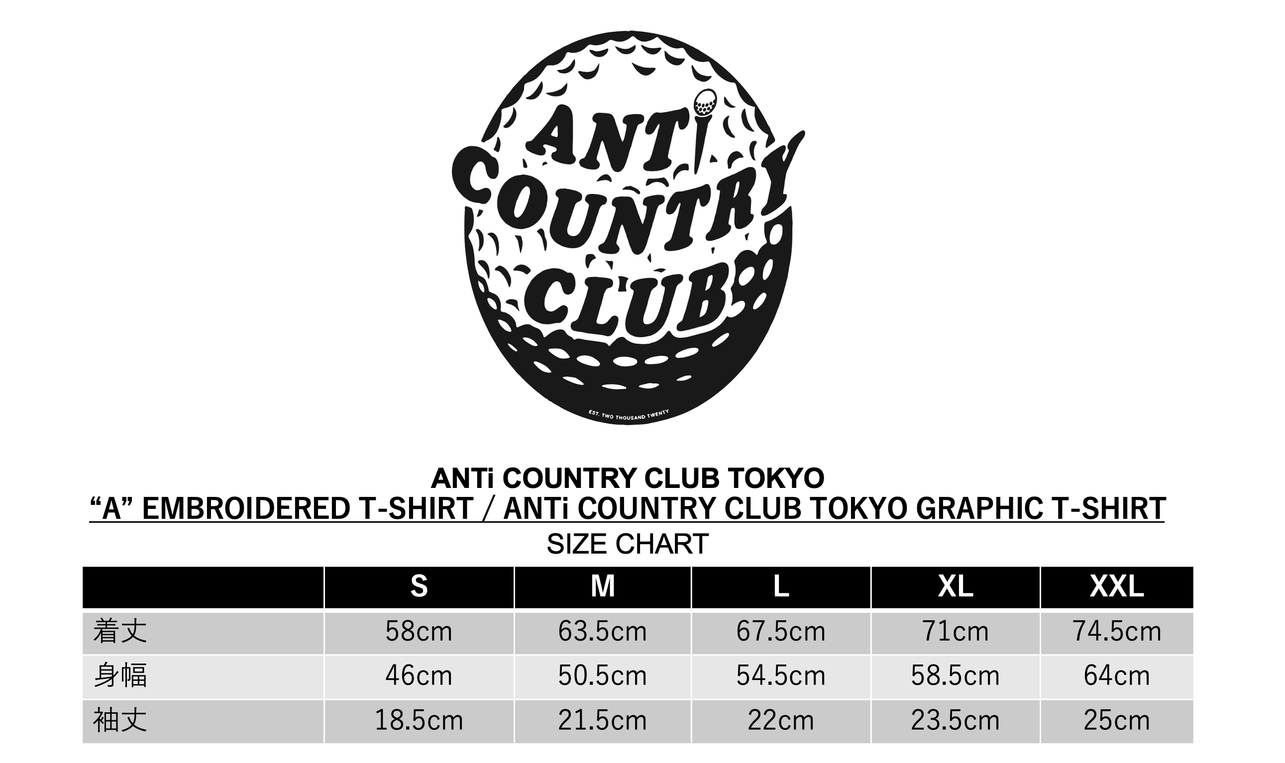 ANTi Country Club Tokyo embroidered A t-shirt in white · view 4 of 4
