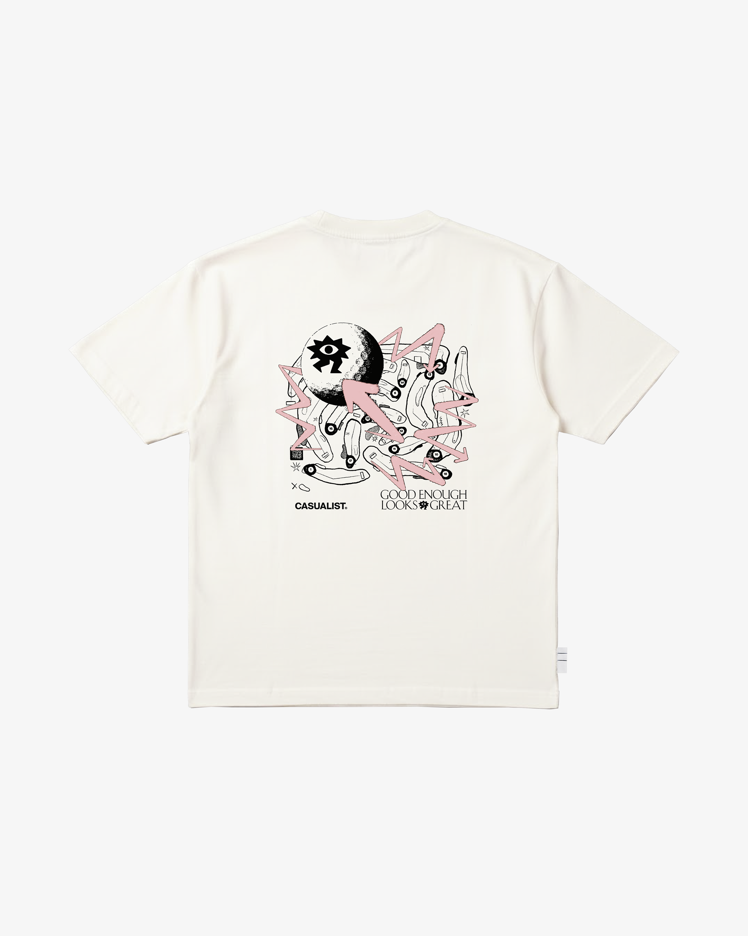Casualist Good Enough Tee in off-white