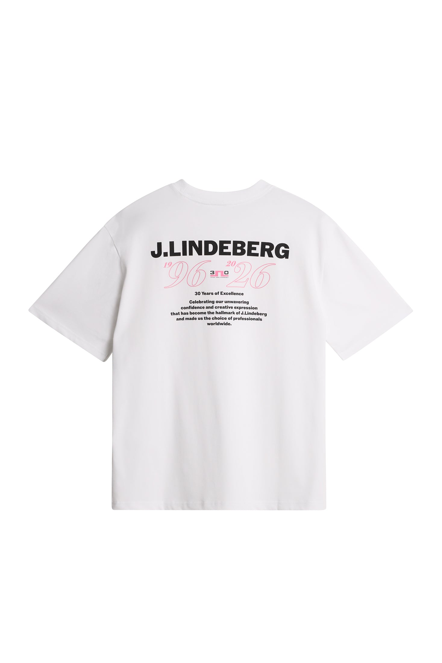 J.Lindeberg 30Y Hale t-shirt in white · view 2 of 4