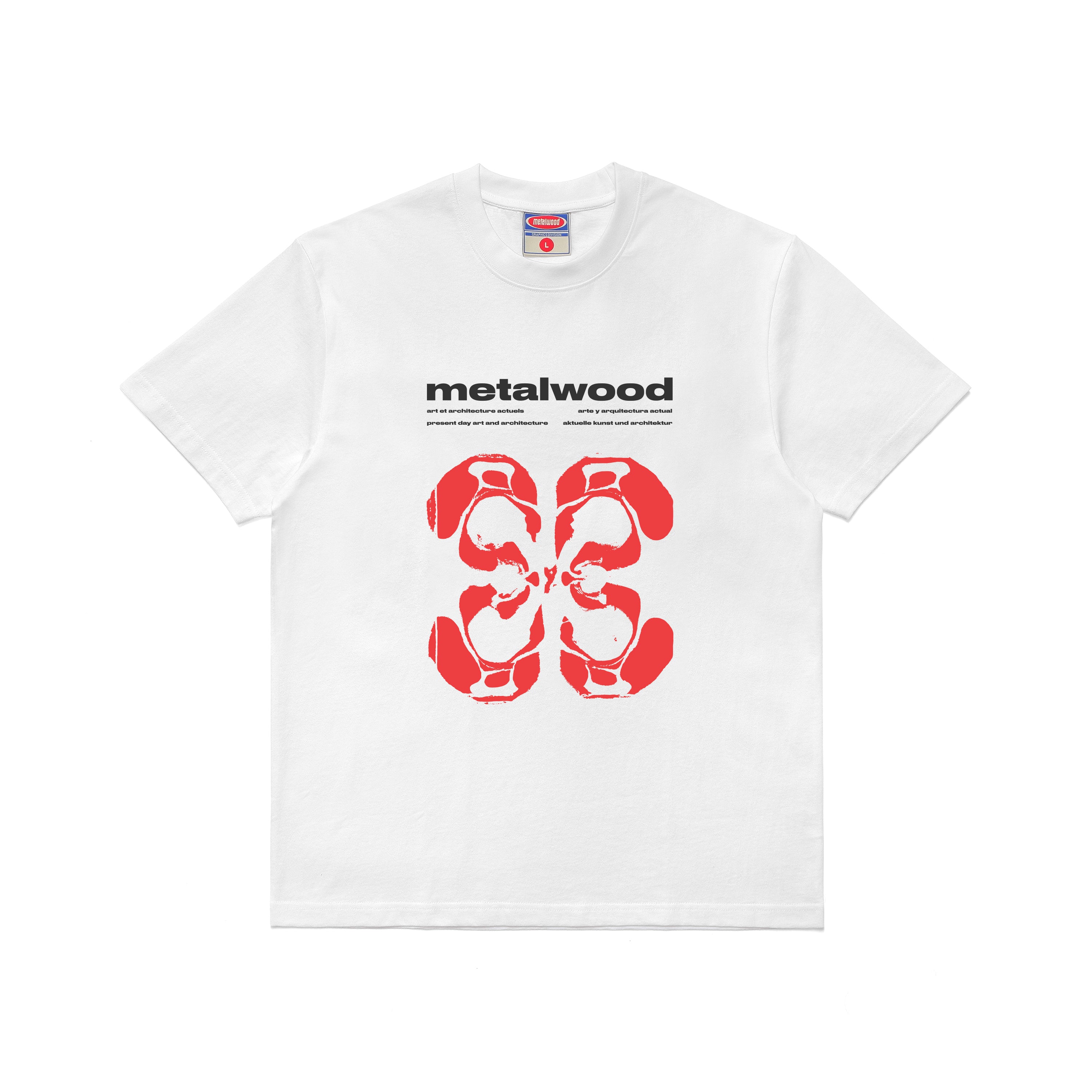 Metalwood Studio Rorschach t-shirt in white