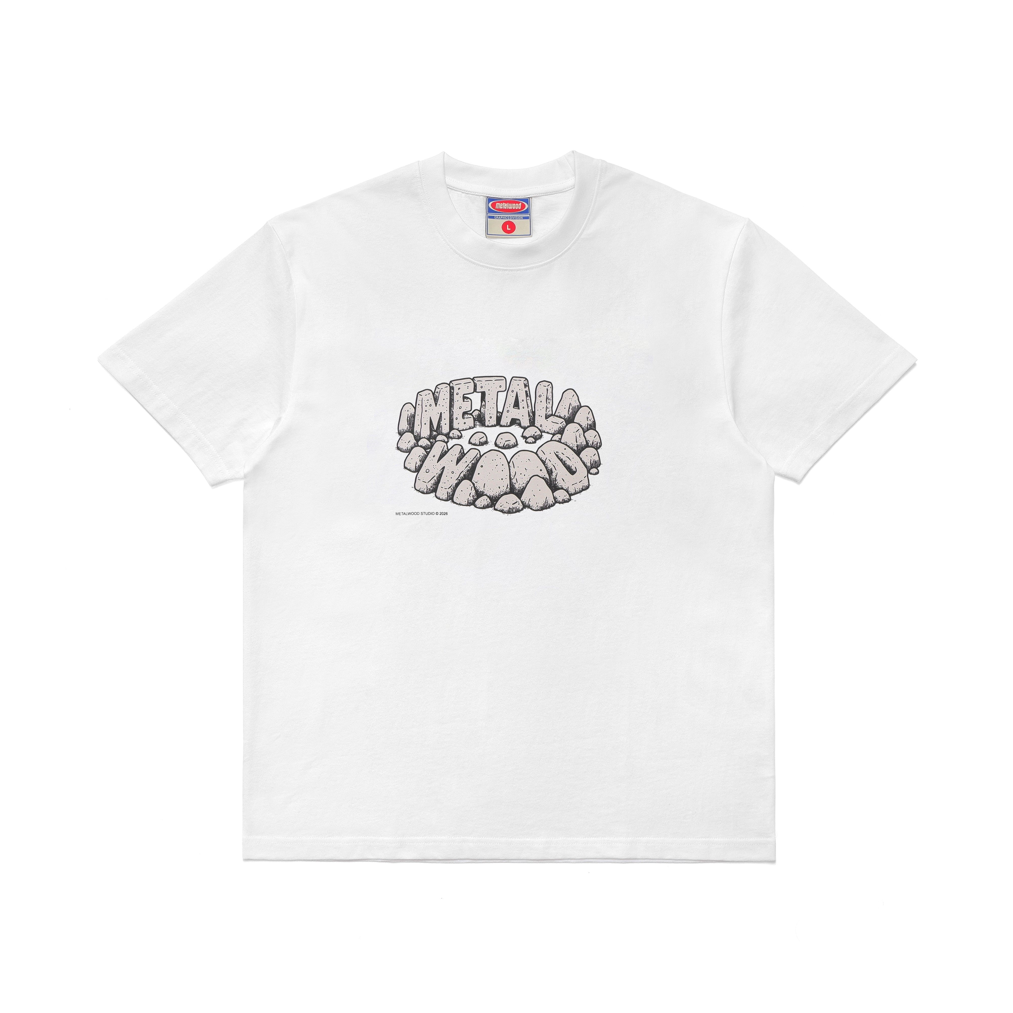 Metalwood Studio Rorschach and Stonehenge t-shirts in white · view 4 of 4