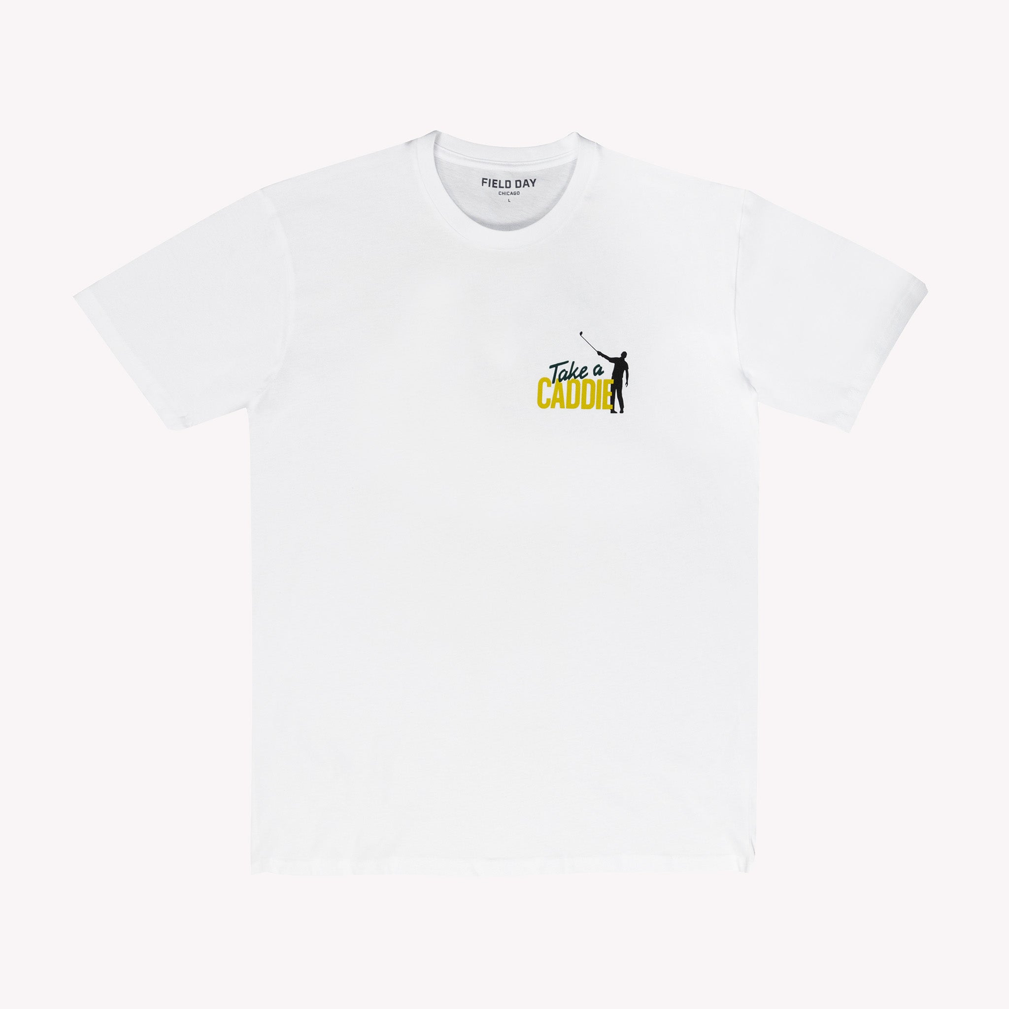 No Laying Up Take A Caddie t-shirt in white · view 1 of 3