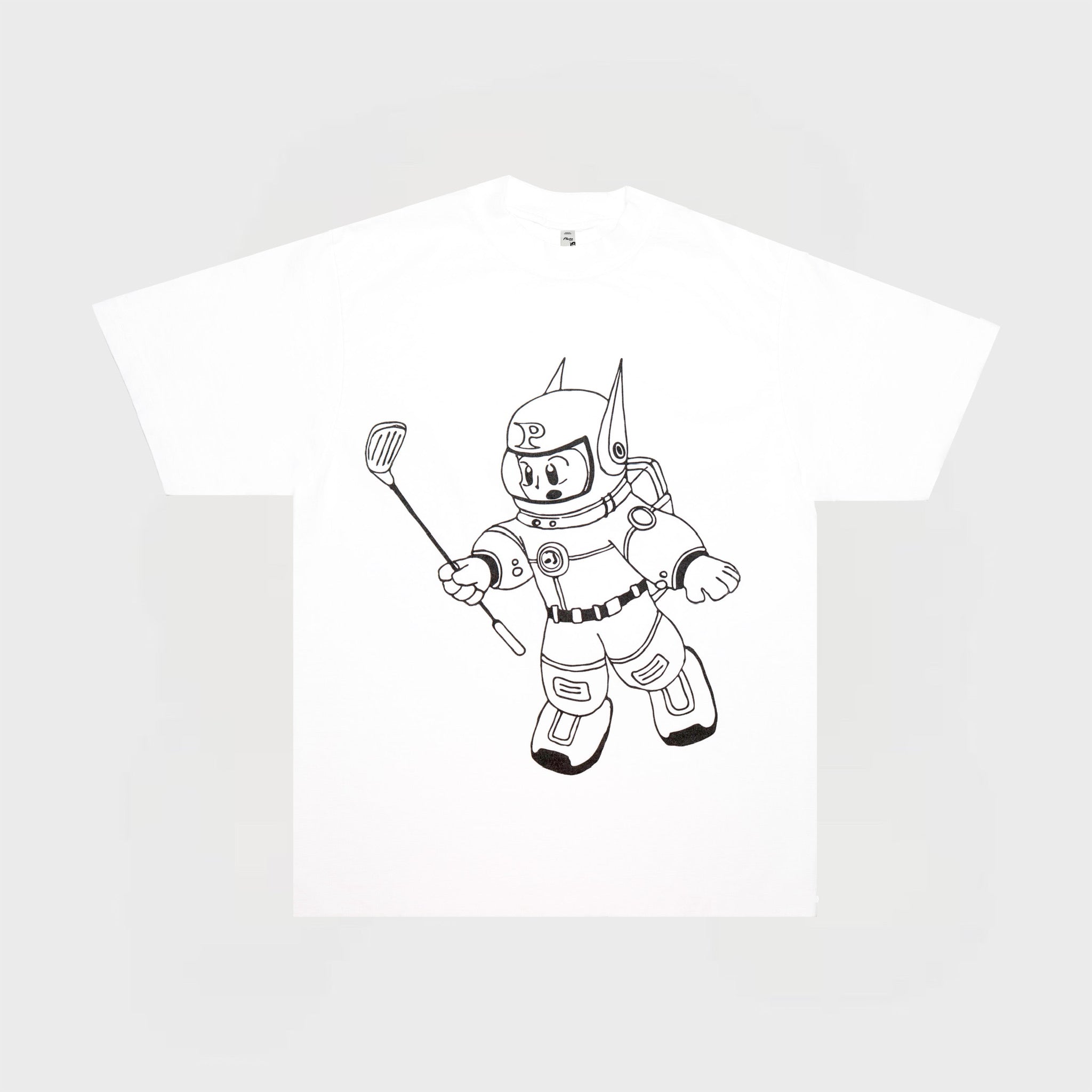 Pluto Golf Boy Pluto Floater tee in white · view 1 of 4