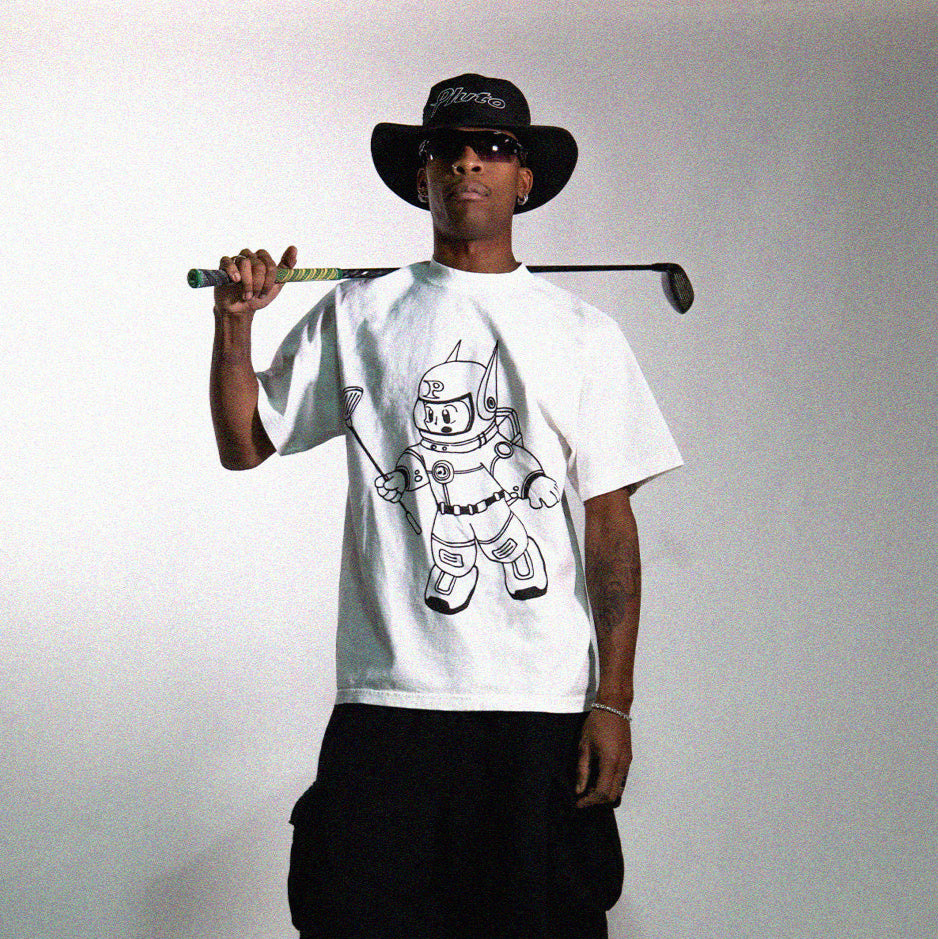 Pluto Golf Boy Pluto Floater tee in white · view 2 of 4