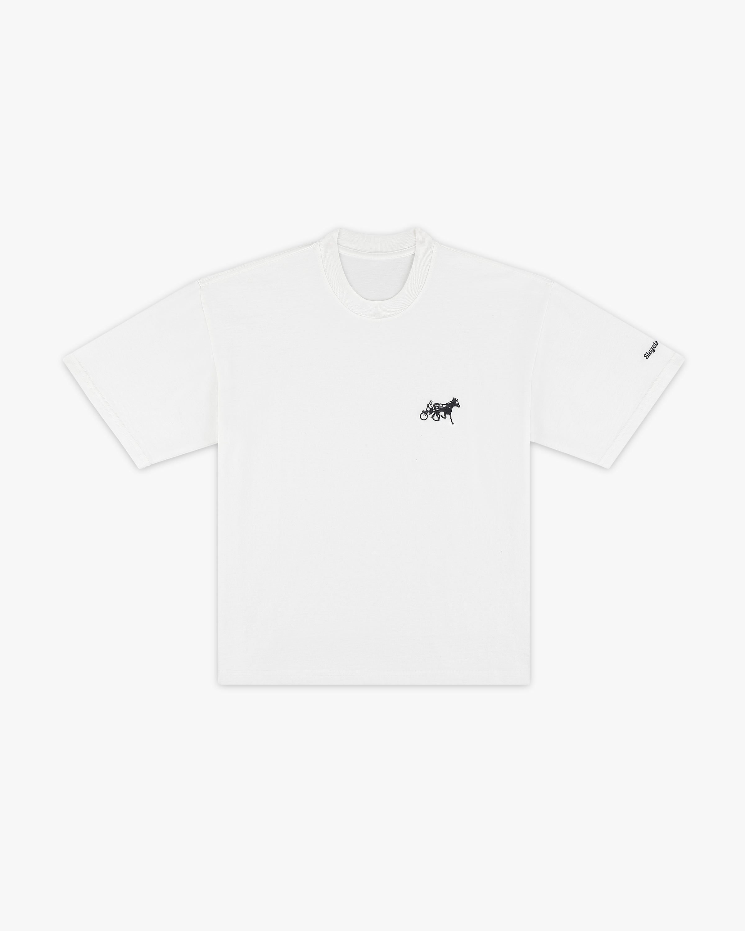 Siegelman Stable embroidered classic tee in white